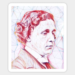 Lewis Carroll Portrait | Lewis Carroll Artwork Line Art Magnet